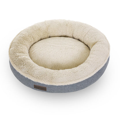 55cm Dog or Cat Sofa Bed Round Shape Fabric Grey