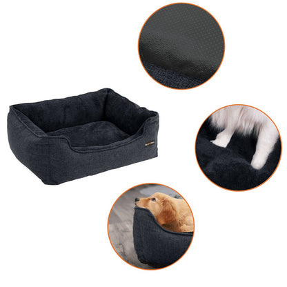 70cm Dog Sofa Bed with Removable Washable Cover Dark Grey