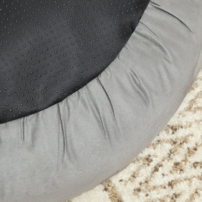 50cm Dog or Cat Sofa Bed Round Shape Fabric Light Grey