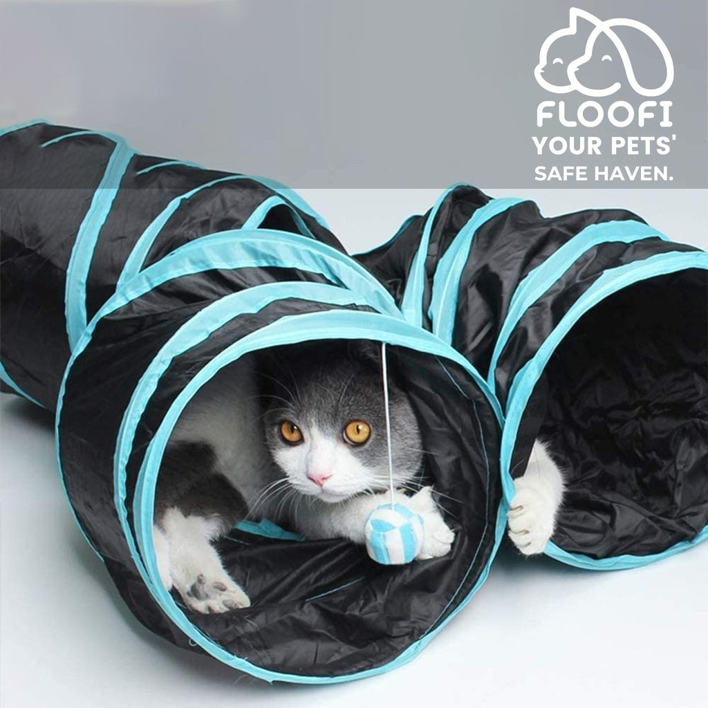 4 Holes Cat Tunnel (Blue)