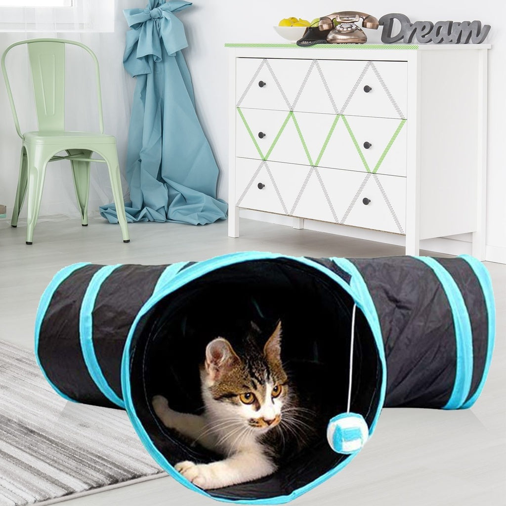 4 Holes Cat Tunnel (Blue)