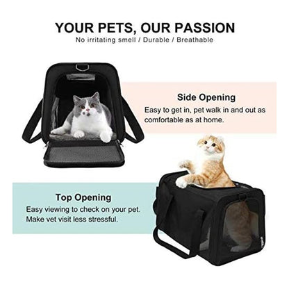 Portable Pet Carrier-M Size (Black)