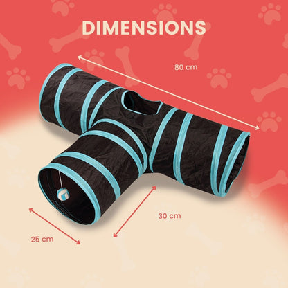 4 Holes Cat Tunnel (Red)