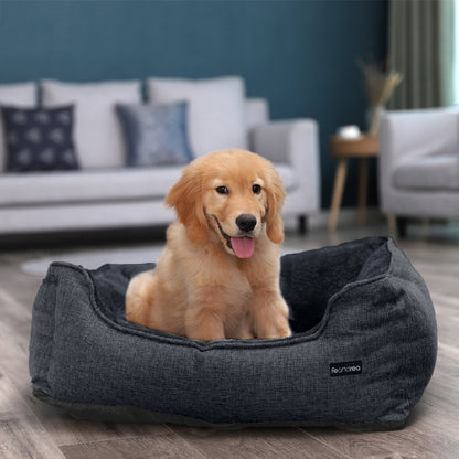 70cm Dog Sofa Bed with Removable Washable Cover Dark Grey