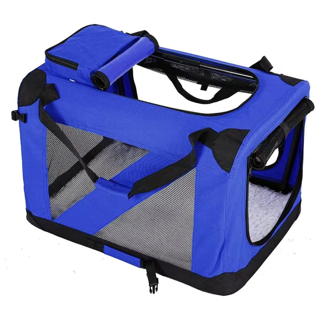 Portable Pet Carrier-Model 1-M Size (Blue)