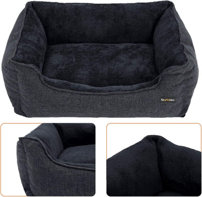 110cm Dog Sofa Bed with Removable Washable Cover Dark Grey