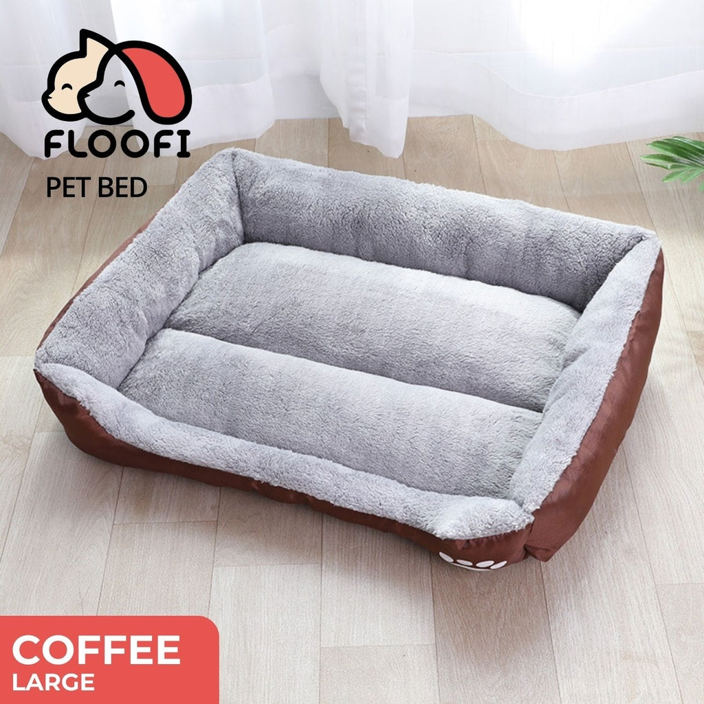 Pet Bed Square L Size (Coffee)