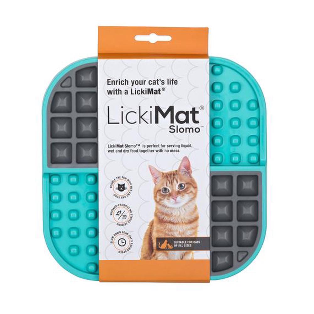 LickiMat Slomo Wet & Dry Double Slow Food Cat Bowl