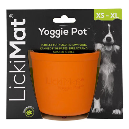 Lickimat Yoggie Pot Slow Feeder Dog Bowl