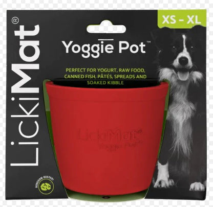 Lickimat Yoggie Pot Slow Feeder Dog Bowl