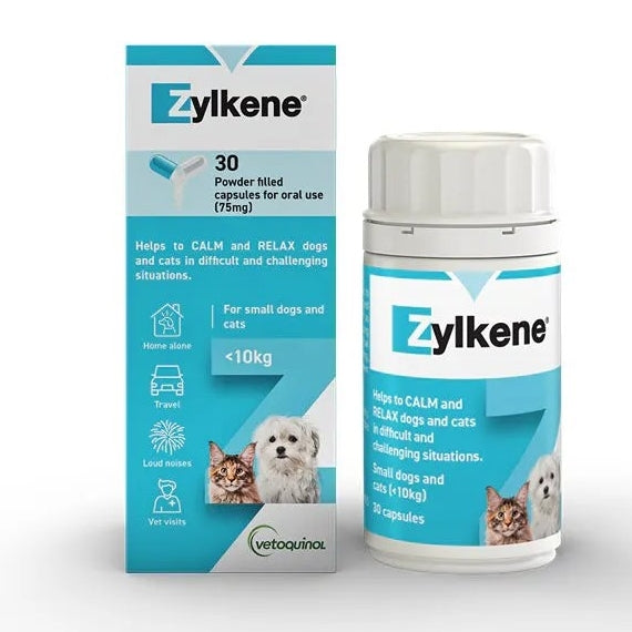 Zylkene Nutritional Supplement for Dogs and Cats - 30 Capsules 75mg