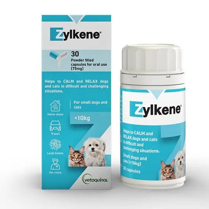 Zylkene Nutritional Supplement for Dogs and Cats - 30 Capsules 75mg