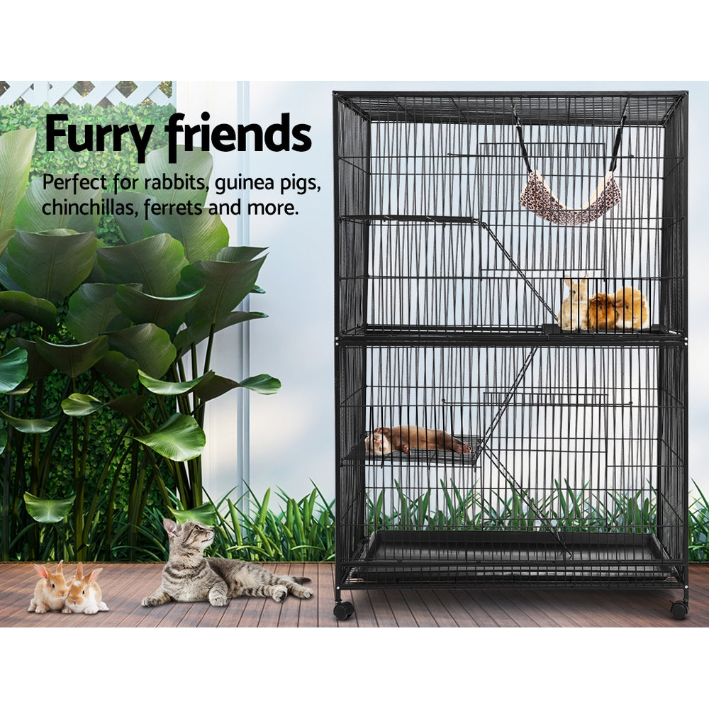 Rabbit, Guinea Pig, Ferret Cage 142cm Hutch 4 Level