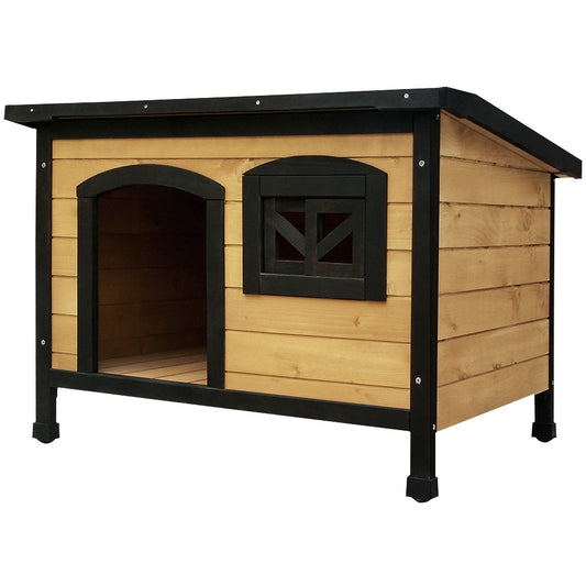 Large Wooden Outdoor Indoor Dog Kennel House