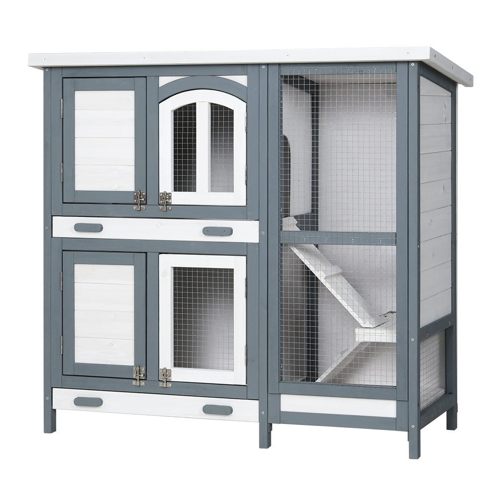 Chicken Coop, Rabbit Hutch, Guinea Pig 98cm x 45cm x 92cm Large Wooden Cage