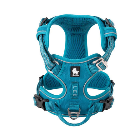 No Pull Dog Harness Blue L