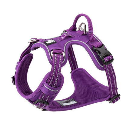 No Pull Dog Harness Purple L