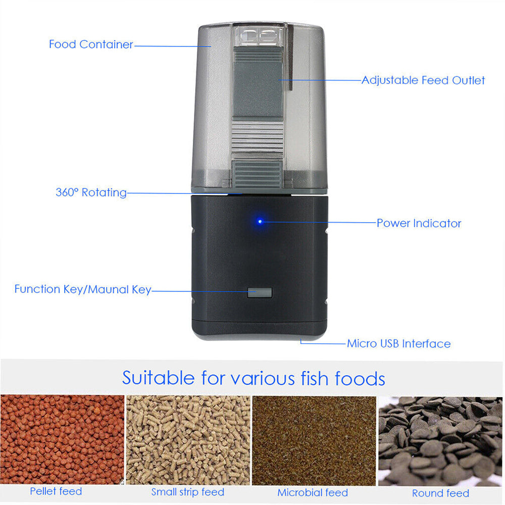 WiFi Automatic Fish Food Feeder For Aquarium Tank Pond Dispenser