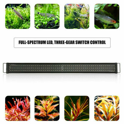 30cm Aquarium Lighting Full Spectrum Aqua Plant Fish Tank Bar LED Lamp