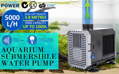 Aquarium Submersible Pond Water Pump 5000L/H