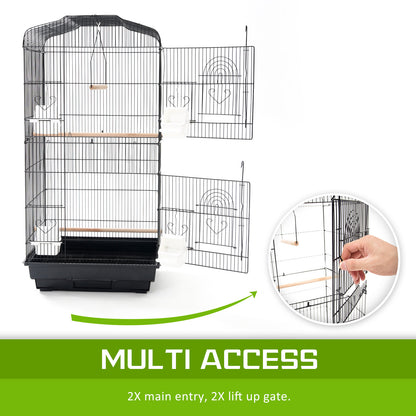 Bird Cage Parrot Aviary 2in1 Design 92cm