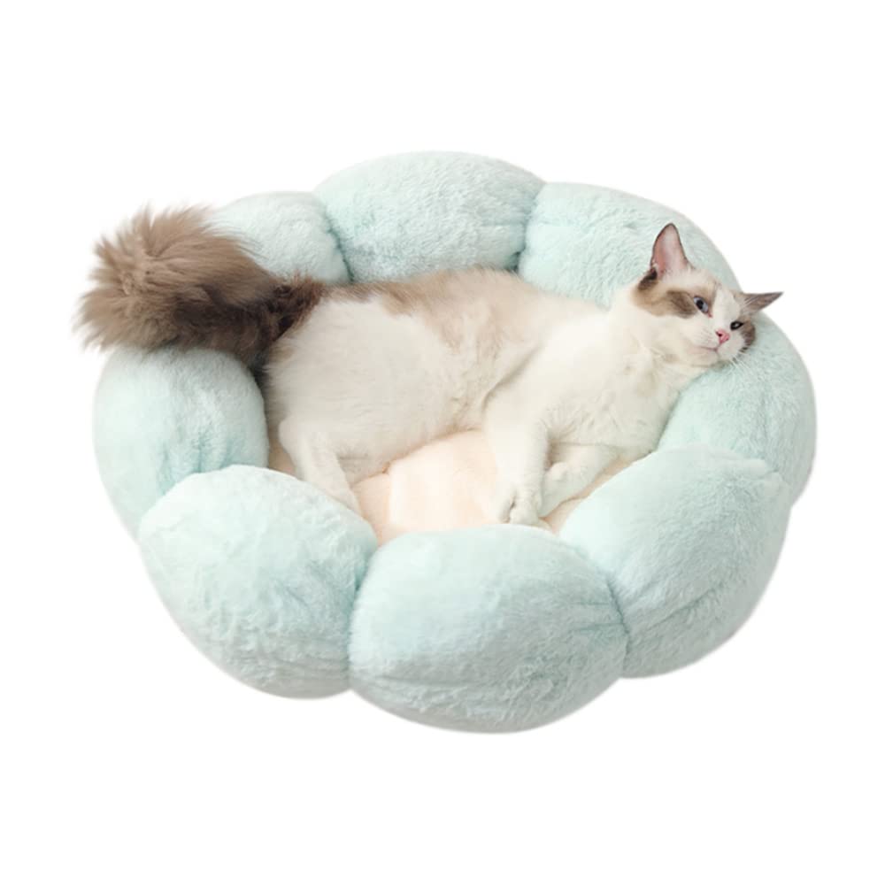 LIFEBEA Anti Skid Cute Cat Bed Light Green Large