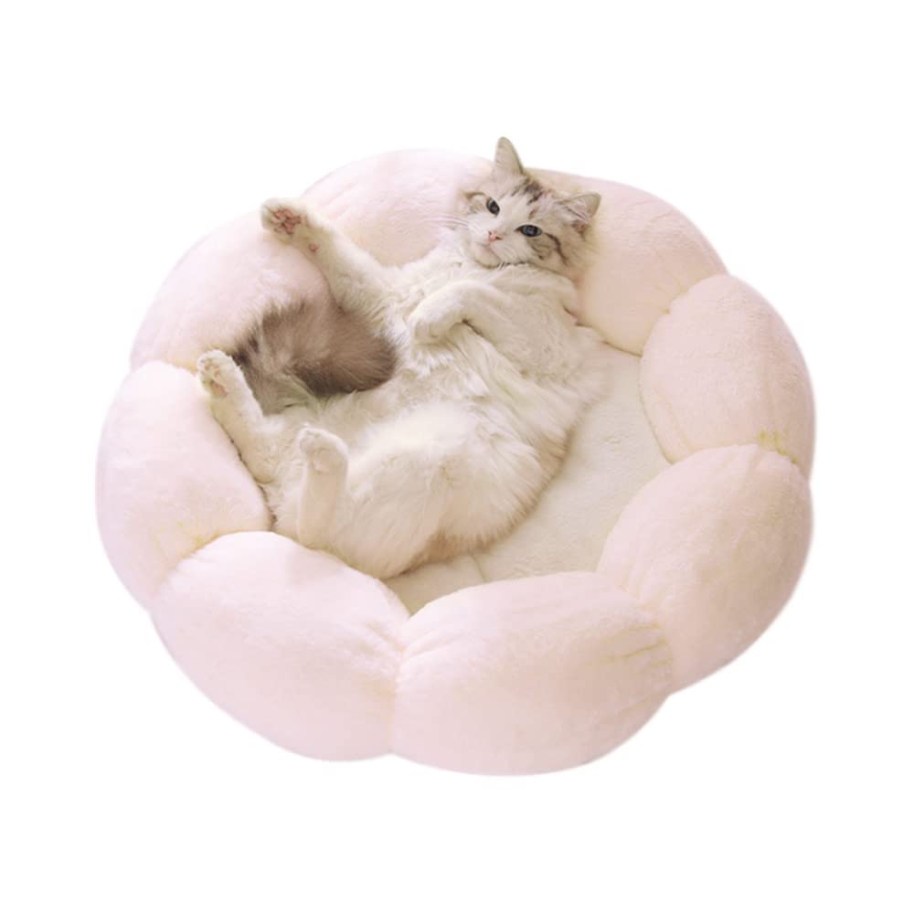 LIFEBEA Anti Skid Cute Cat Bed Light Pink Large