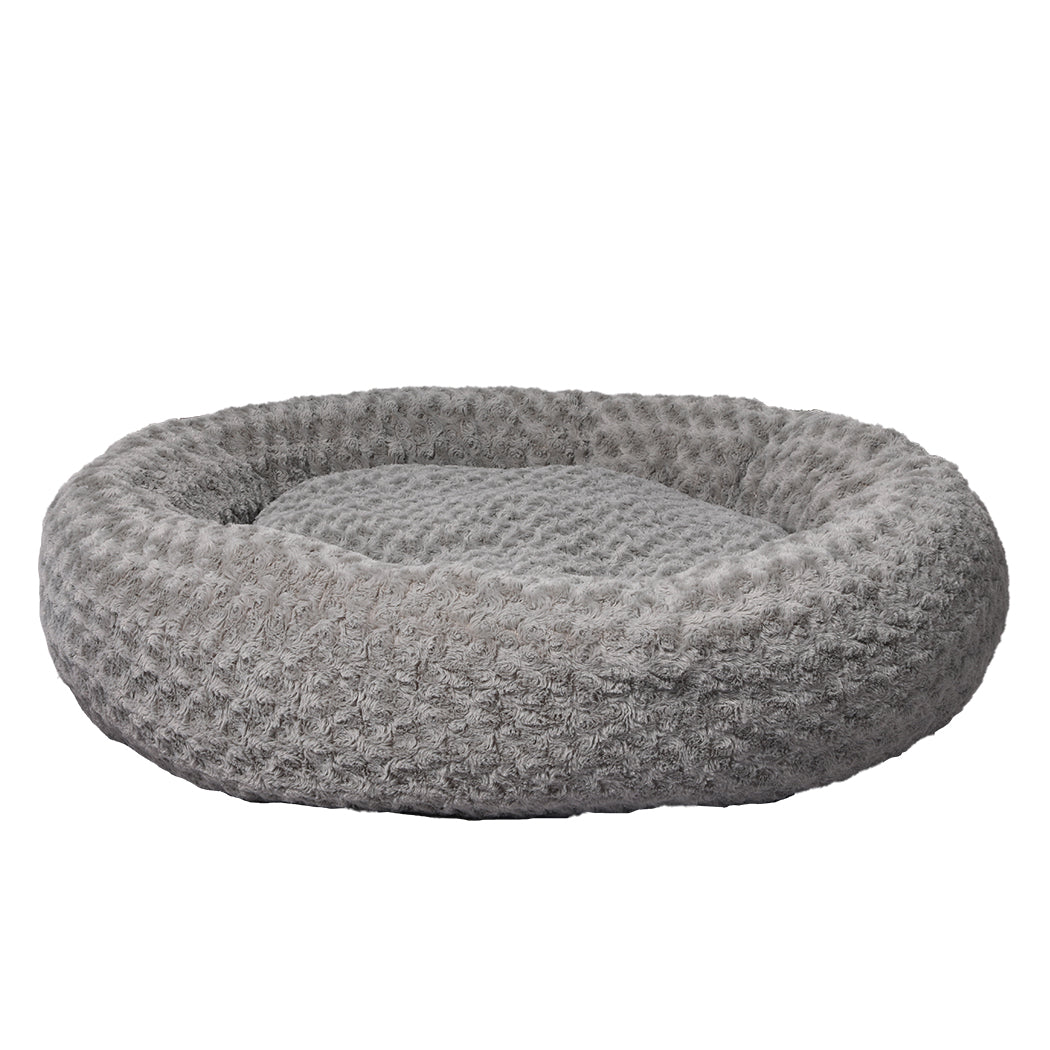 Calming Dog Bed Soft Plush Grey XL